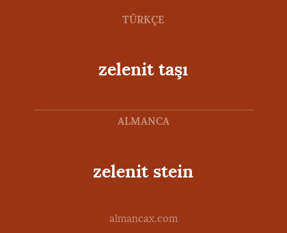 zelenit stein - zelenit taşı