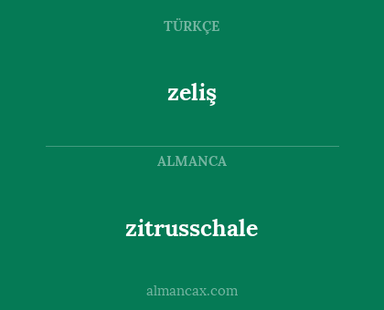 zeliş - zitrusschale