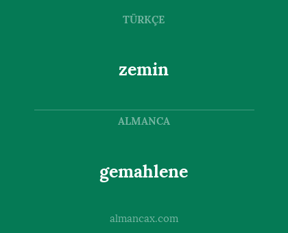 zemin - gemahlene