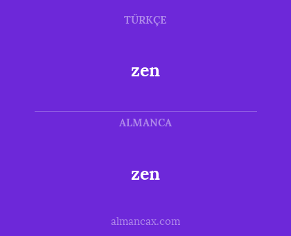 zen - zen