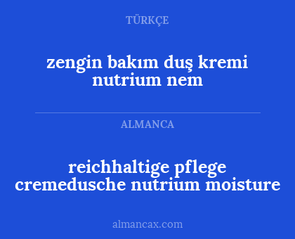zengin bakım duş kremi nutrium nem - reichhaltige pflege cremedusche nutrium moisture