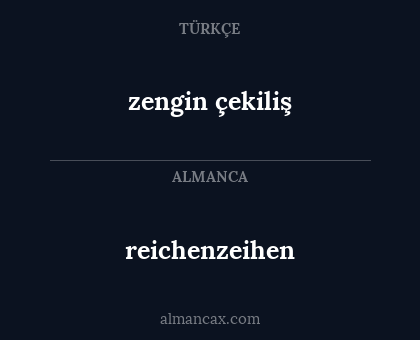 zengin çekiliş - reichenzeihen