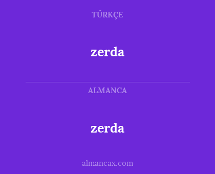 zerda - zerda