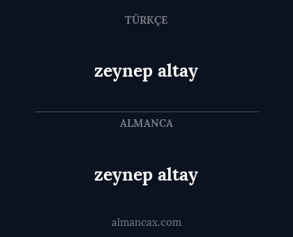 zeynep altay - zeynep altay