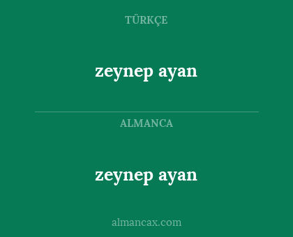 zeynep ayan - zeynep ayan