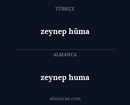zeynep huma - zeynep hüma