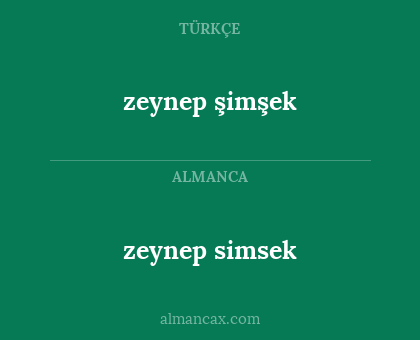 zeynep simsek - zeynep şimşek