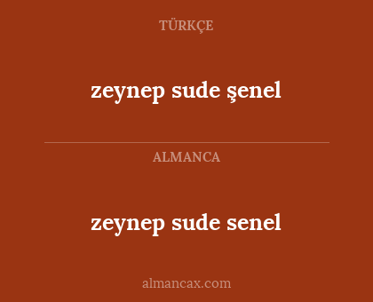 zeynep sude senel - zeynep sude şenel