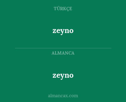 zeyno - zeyno