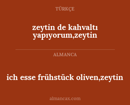 zeytin de kahvaltı yapıyorum,zeytin - ich esse frühstück oliven,zeytin