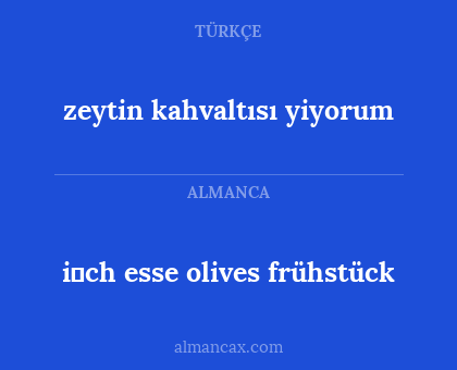 zeytin kahvaltısı yiyorum - i̇ch esse olives frühstück