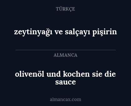 olivenöl und kochen sie die sauce - zeytinyağı ve salçayı pişirin
