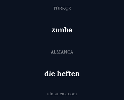die heften - zımba