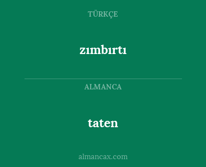 taten - zımbırtı