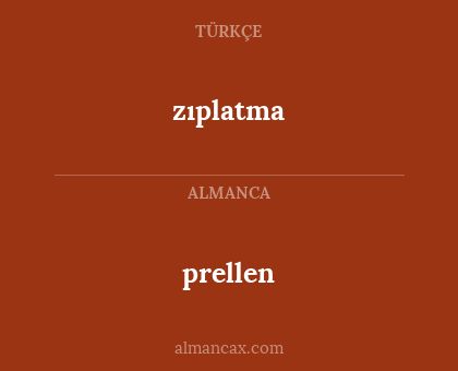 prellen - zıplatma