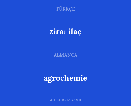 agrochemie - zirai ilaç
