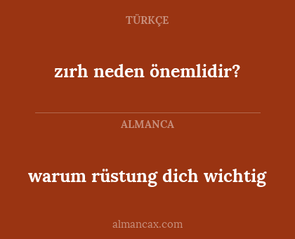 zırh neden önemlidir? - warum rüstung dich wichtig