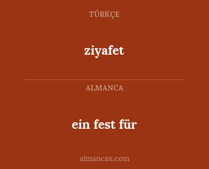 ein fest für - ziyafet