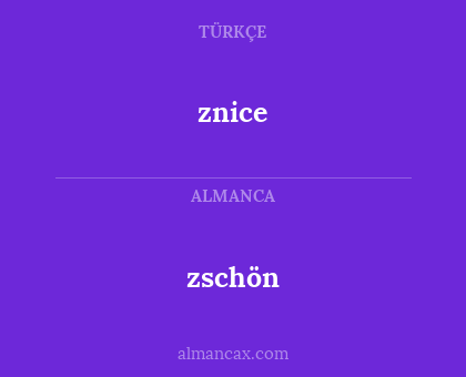 zschön - znice