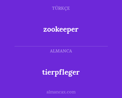 zookeeper - tierpfleger
