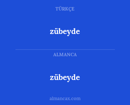 zübeyde - zübeyde