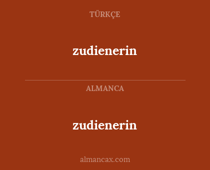 zudienerin - zudienerin