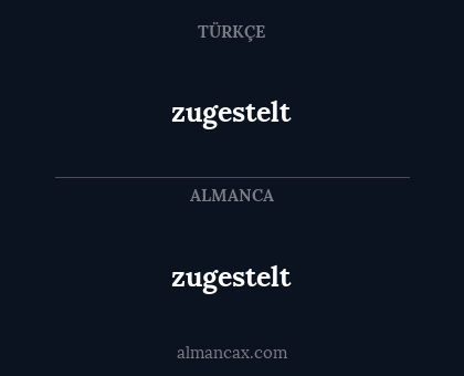 zugestelt - zugestelt