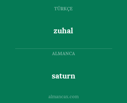saturn - zuhal