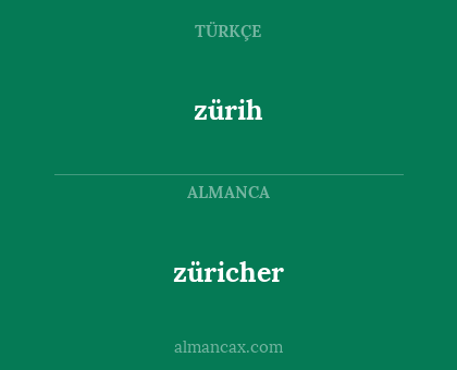 zürih - züricher