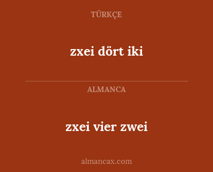 zxei dört iki - zxei vier zwei