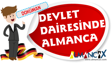 Almanca Devlet Dairesinde Kullanılan Cümleler