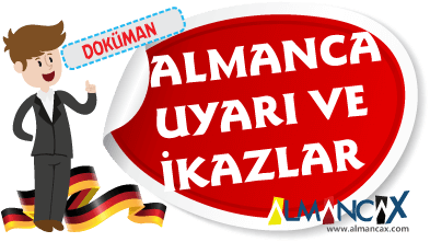 Almanca Uyarı, İkazlar ve Tehlike İşaretleri