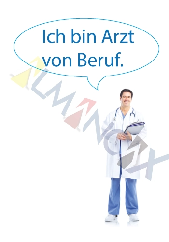 ອາຊີບເຢຍລະມັນ ich bin arzt ຂ້ອຍແມ່ນທ່ານ ໝໍ