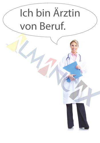 German professions profession colloquial sentence ich bin arztin I am a doctor