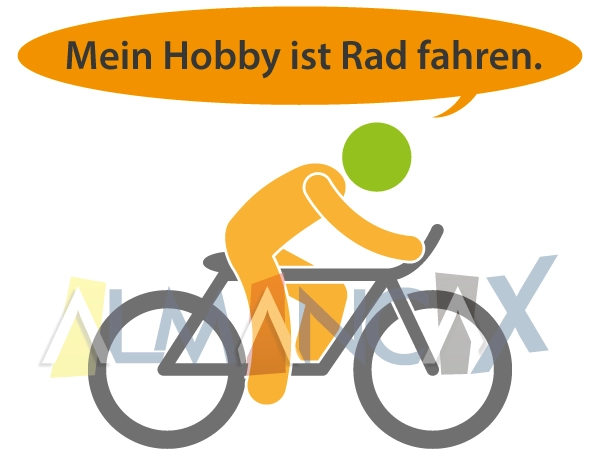 German Kev Ua Haujlwm 19 Mein Hobby ist Rad fahren - Kuv txoj haujlwm nyiam ua cycling