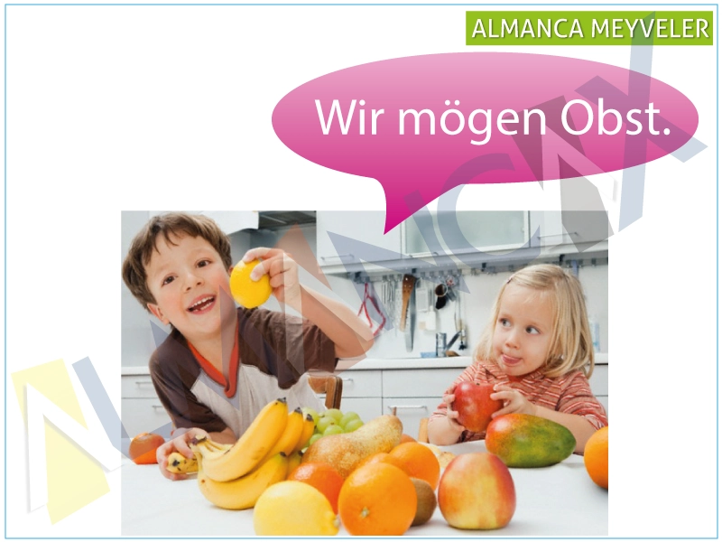 Kody próbek niemieckich owoców Mögen