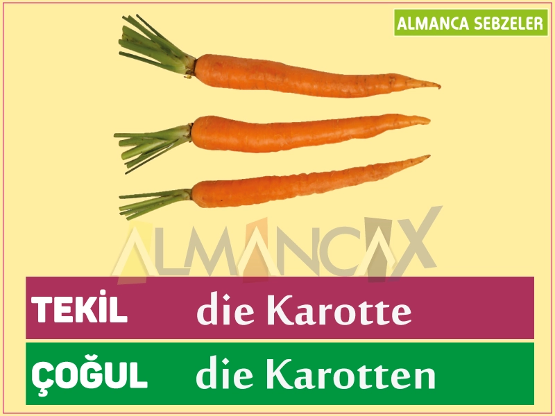 जर्मन भाजी - गाजर