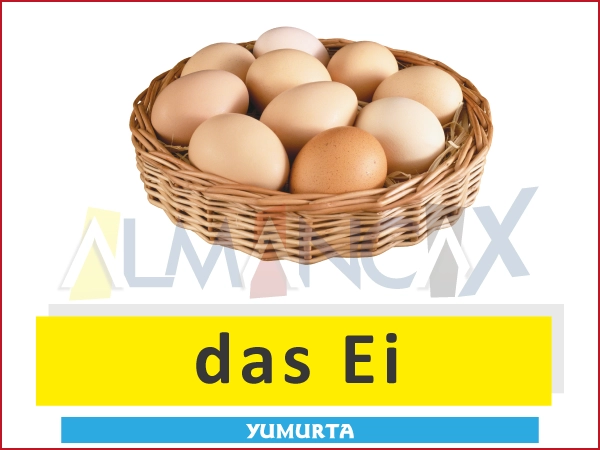 Duits eten en drinken - das Ei - Ei (rauw)