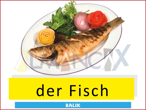 German Khoom noj khoom haus German haus 12 German zaub mov thiab dej qab zib - der Fisch - Ntses