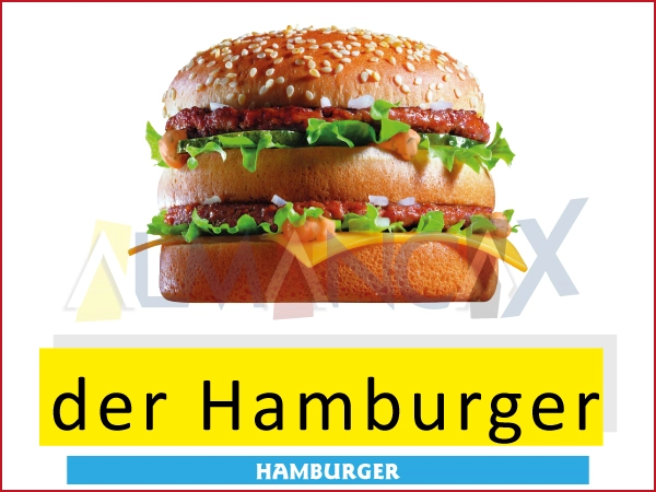Deutsches Essen und Trinken - der Hamburger - Hamburger