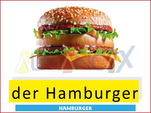 German Khoom noj khoom haus German haus 10 Cov zaub mov thiab dej haus hauv German - der Hamburger - Hamburger
