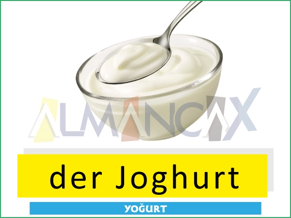 Zakudya ndi zakumwa zaku Germany - der joghurt - yogurt