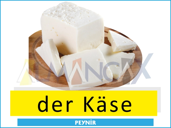 Nemecké jedlá a nápoje - der Käse - syr