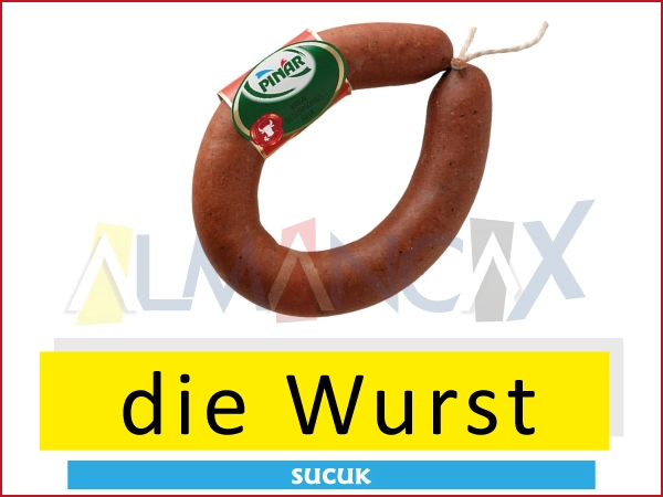 Nemecké jedlá a nápoje - die Wurst - klobása