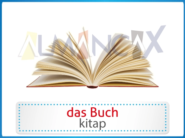 German school items - das Buch - German Book