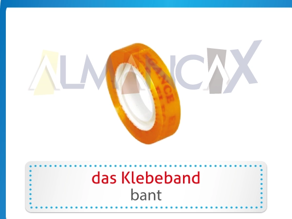 Немецкие школьные принадлежности - das Klebeband - German Band