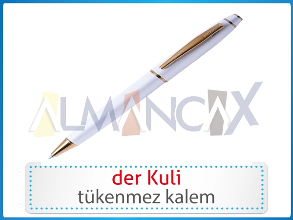 German school items - der Kuli - German ballpoint pen