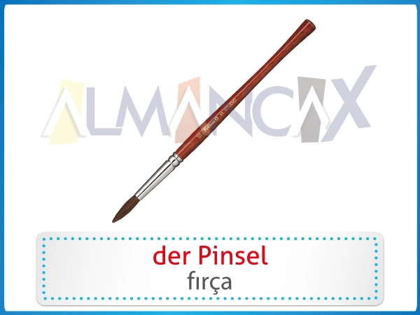 Tiştên dibistana elmanî - der Pinsel - firça elmanî