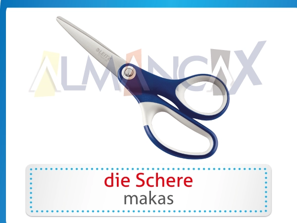 German school items - die Schere - German Scissors