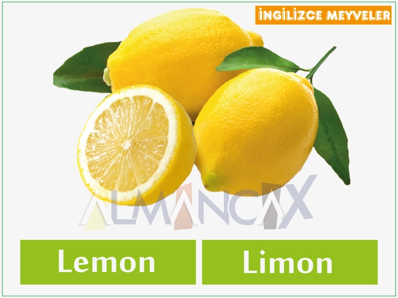 ingilizce meyveler -ingilizce limon